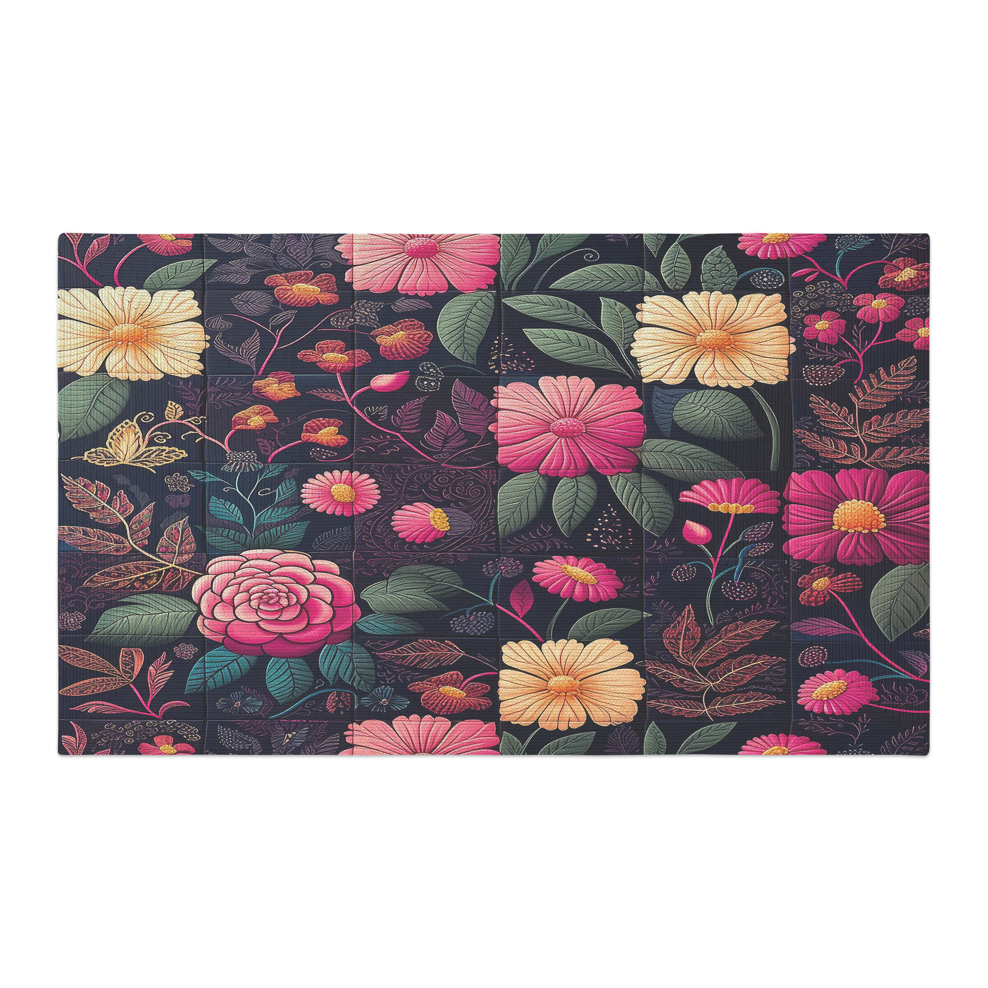 East Urban Home Petal Harmony Braided Rug | Wayfair