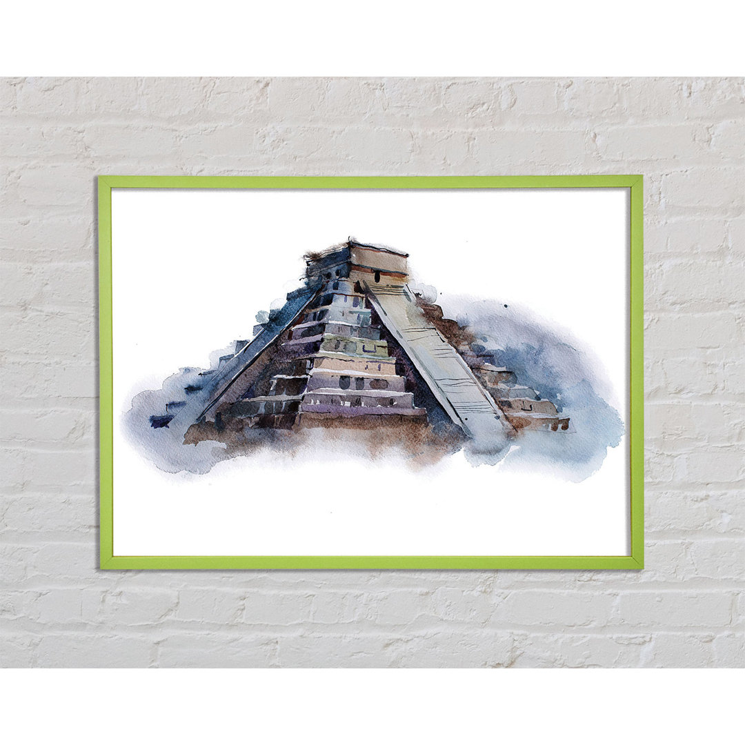 Gerahmtes Leinwandbild Egyptian Pyramids 3