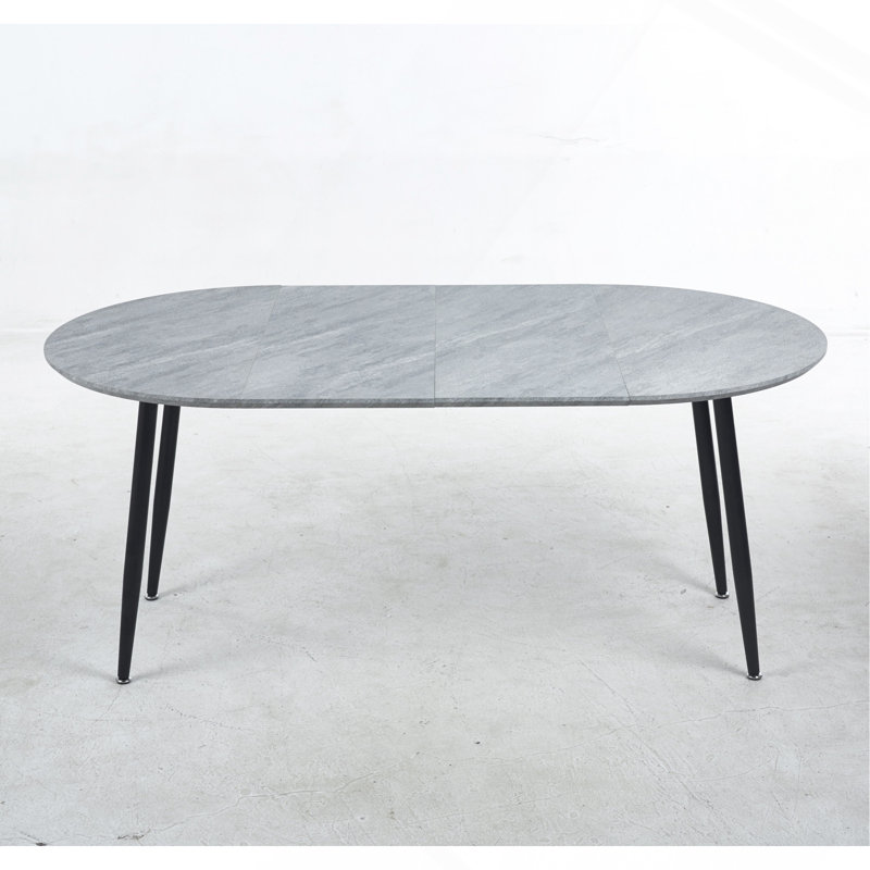 Extensible Table,Dinning Table,Metal Leg,100/140/180X100x75cm