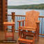 Fauteuil oscillant à hauteur de balcon Cedar Grove Adirondack