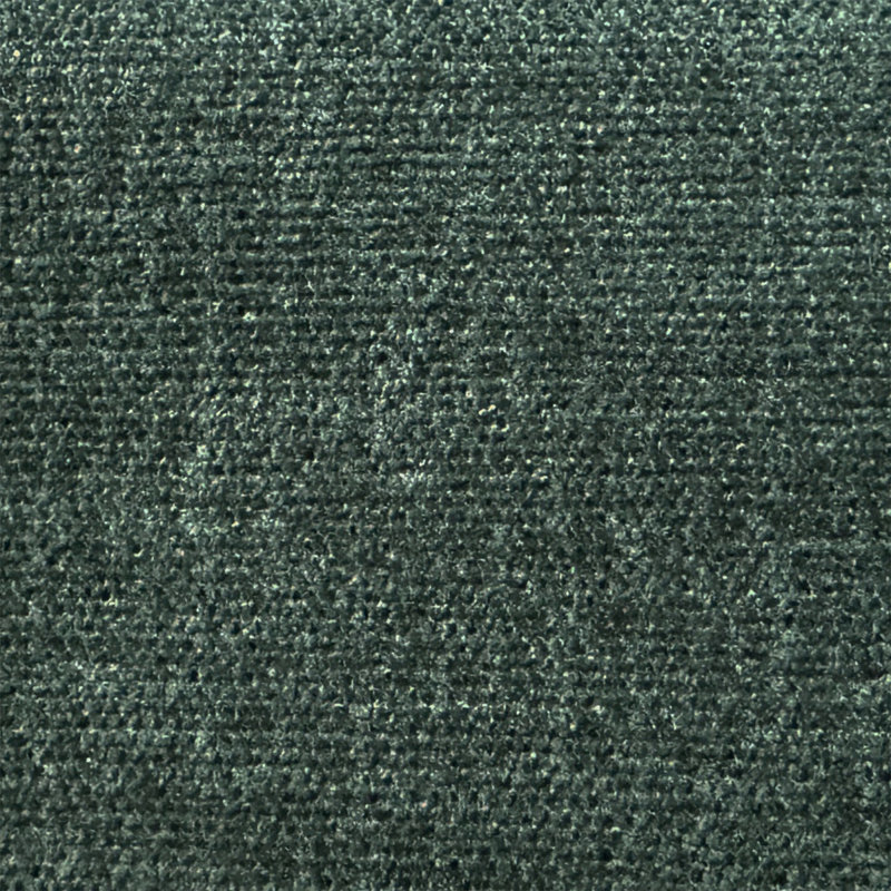 Fauteuil en tissu chenille avec dossier ouvert, Chenille émeraude
