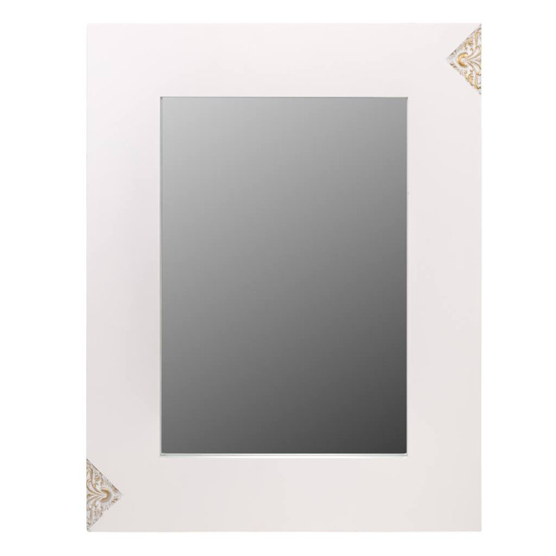 Dorris Wood Flat Wall Mirror