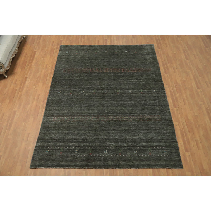 Wool Gabbeh Style Indian Area Rug 9x11
