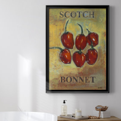 Toile encadrée de qualité supérieure Scotch Bonnet - prête à être accrochée
