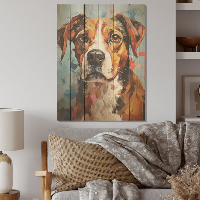 Beagle Bliss - Art mural en bois de chien sur bois de pin naturel
