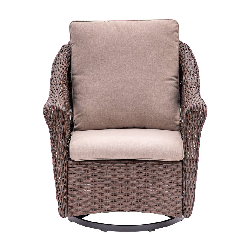 Fauteuil oscillant extérieur en osier Clavier