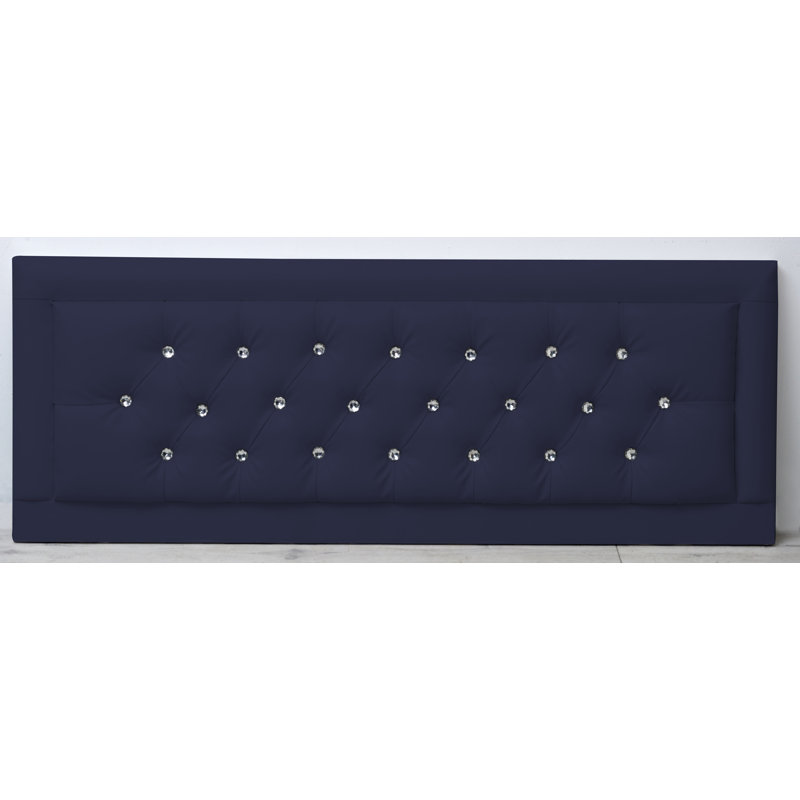 Tabor Upholstered Headboard, Blue, Double (4'6)