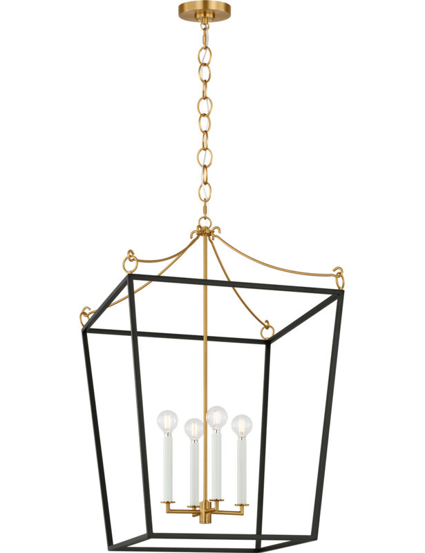Carlyle Lantern, Midnight Black, 4, 98" H x 21" W  x 21" D