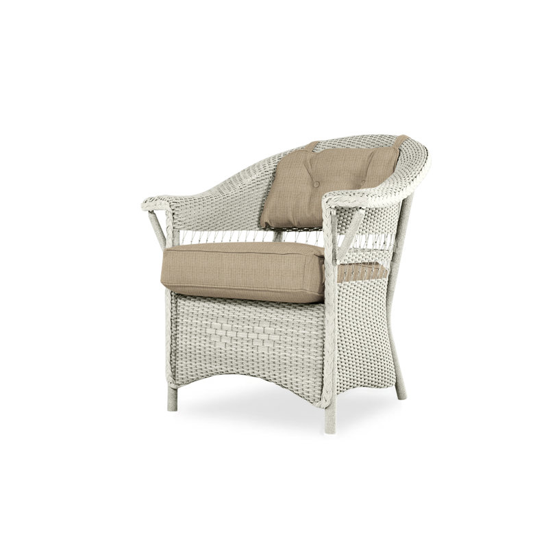 Nantucket Outdoor Dining Armchair, Friendly Flax, Linen