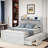 Roly Wooden Bed with Storage Headboard, Trundle, Three Storage and Outlets-1089177418-1089177417