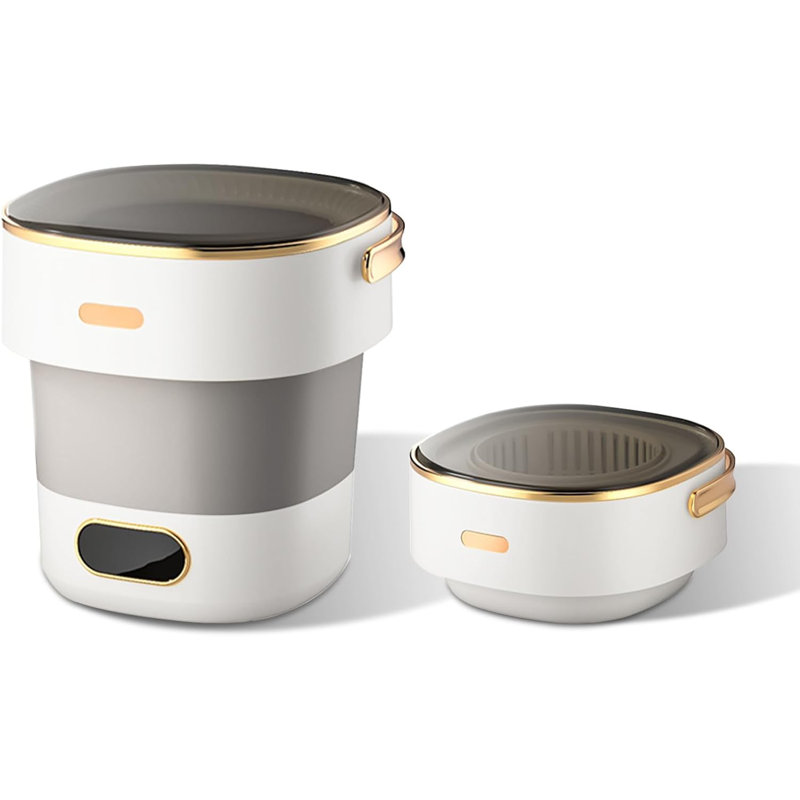 Mini Portable Washing Machine and Dryer, Mini Washer 13L Portable Washing Machine Fully Automatic 3 Cleaning Modes Collapsible Camping Washer for Dorm Travel
