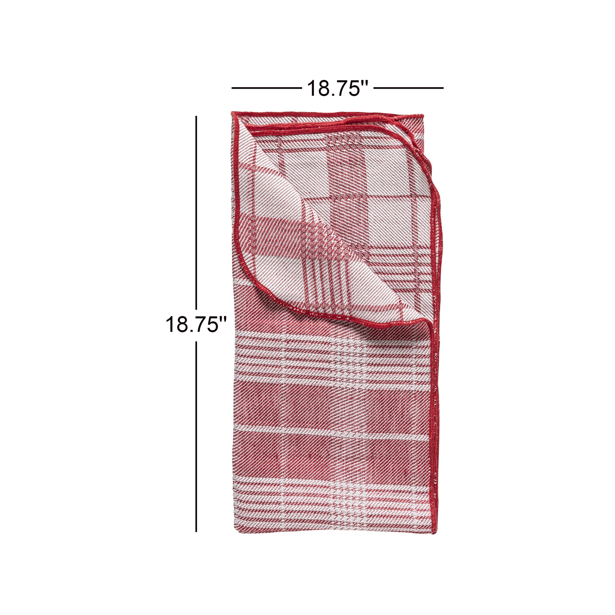 Napkin 50% Li 50% Co, Classic Red