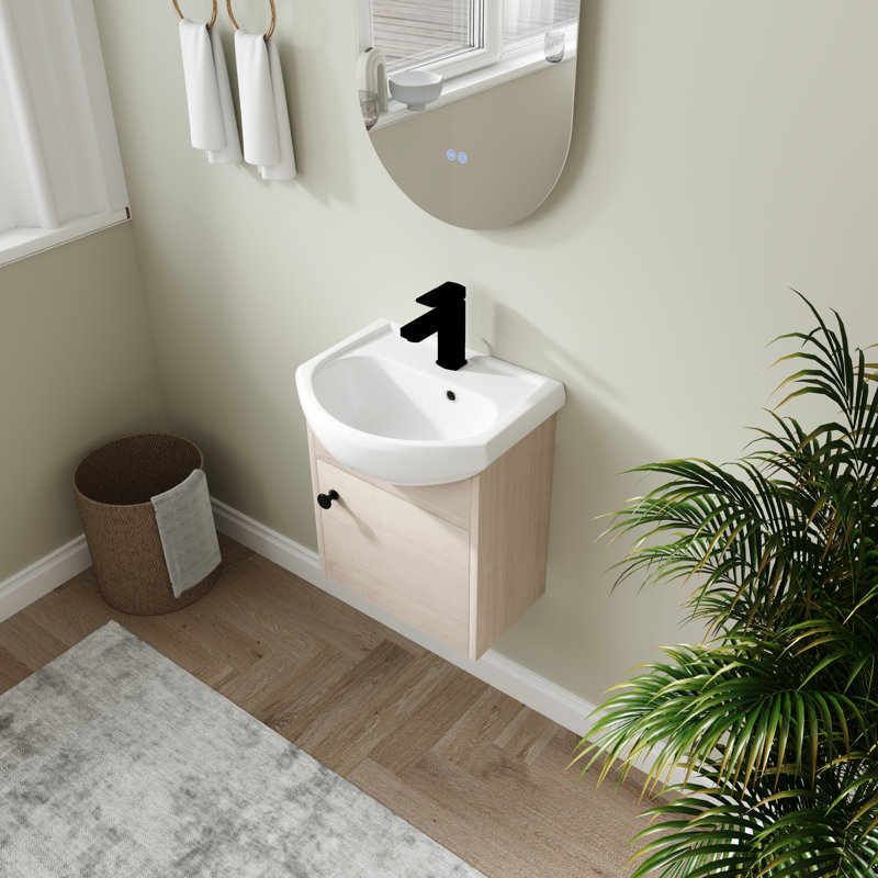 Elgie 18.14'' Single Bathroom Vanity with Ceramic Top