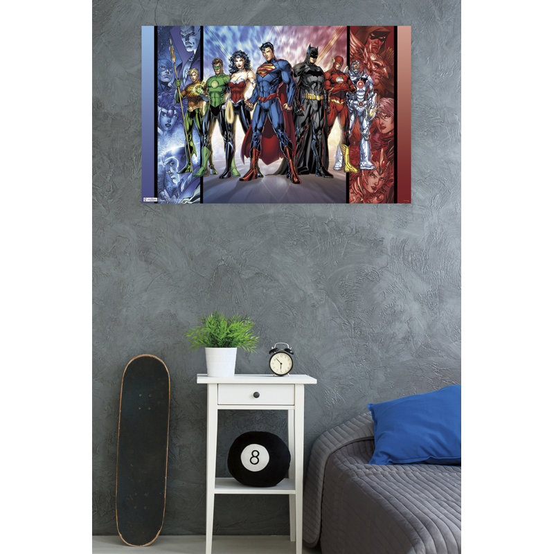 « justice league-52 », impression sur papier