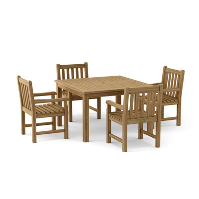 Windsor Outdoor 5 - Piece Teak Dining Set