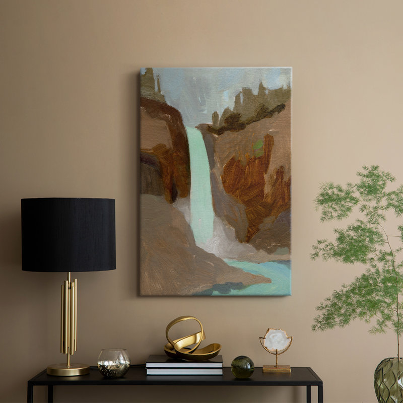 Turquoise Falls I - galerie sur mesure, H 60 po x l 40 po