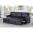 Ashwath 83.5" Wide Vegan Leather Reversible Sleeper Sofa & Chaise-85110512