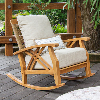 Cotesfield Outdoor Teak Rocking Chair