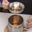 Pot à filtre à huile en acier inoxydable 67 oz.