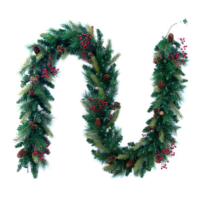 Woodland Garland with Incandecent Lights