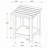 Castleton Distressed Java Wood End Table with Shelf-807357498