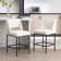 Jenie Upholstered 26.4'' Boucle/Linen Counter Stool with Metal Frame