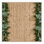 Machine Washable Botanical Brown Area Rug