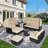 8 - Person Modular Patio Conversation Sets with Cushions