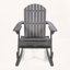 Chaise berçante Adirondack en bois d'acacia