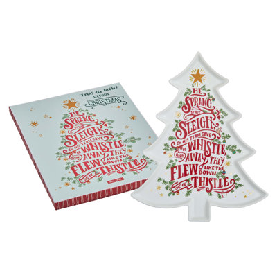 «Twas the Night Before», plateau d'arbre de Noël