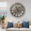 Horloge murale ronde surdimensionnée de 24 po pour le salon avec la collection America-73808852