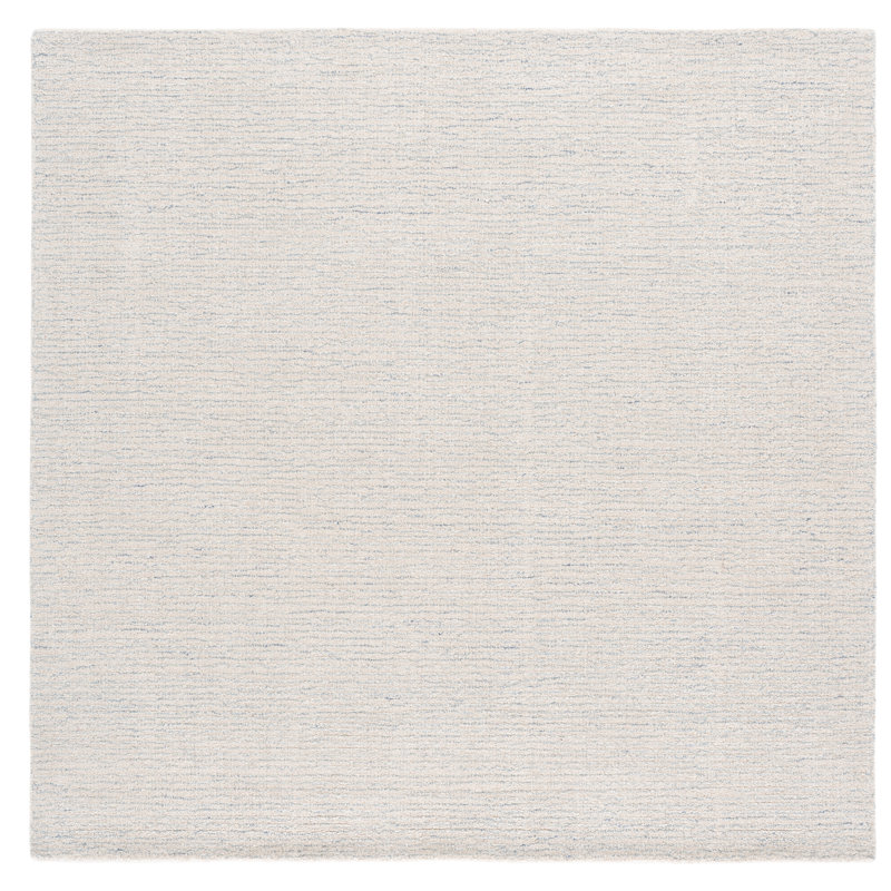 Abstract Hand Tufted Wool; Cotton Abstract Indoor Rug, Square 6'