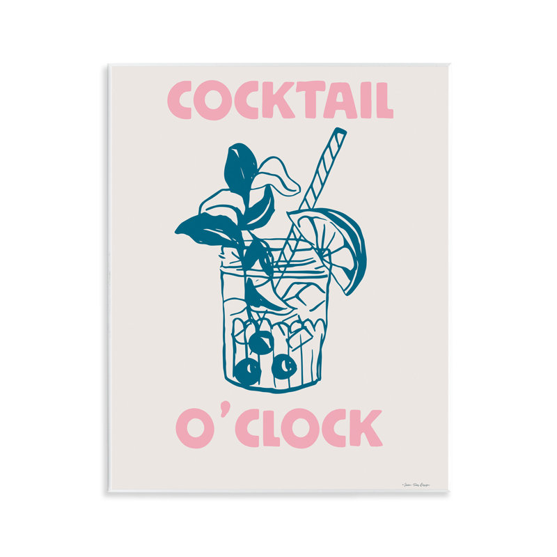 «Pastel Cocktail O'Clock», art par Seven Trees Design