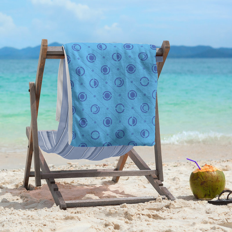 Skeffingt Beach Towel, Dark Blue/Sky Blue