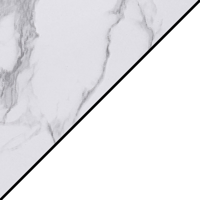 Mayall 31.5'' Console Table, White Faux Marble/White