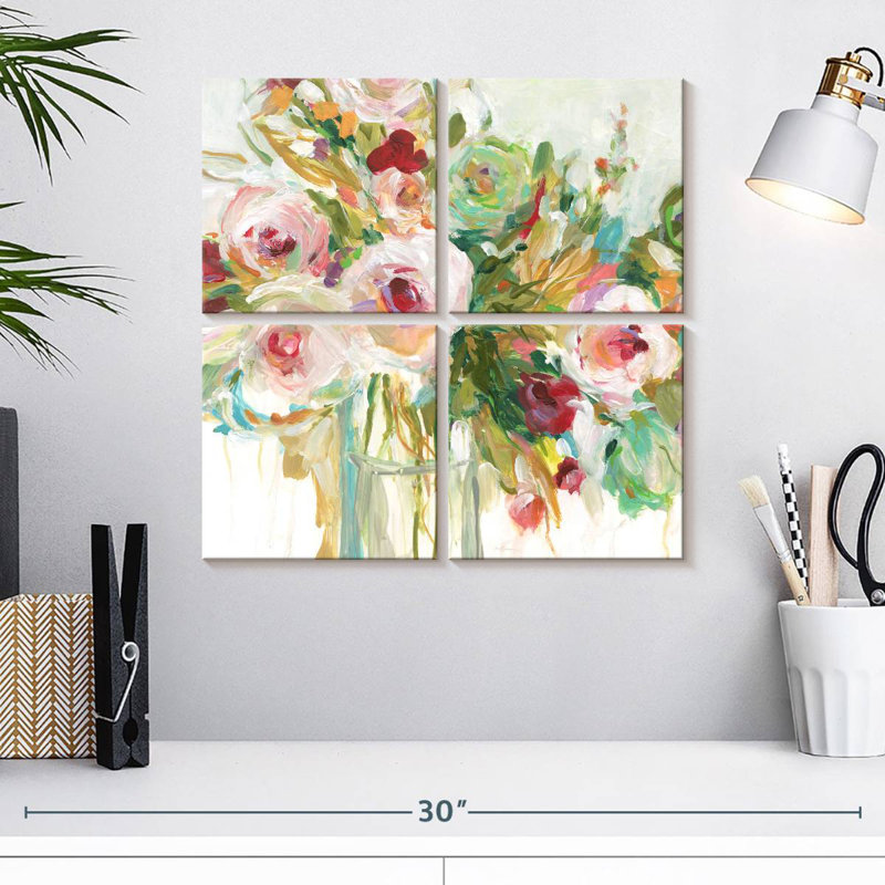 Floral Abandon, H 18 po x l 18 po