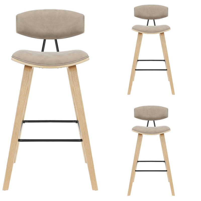 36 po Whiddon Ensemble de 3 tabourets de bar H, Chameau, 36"
