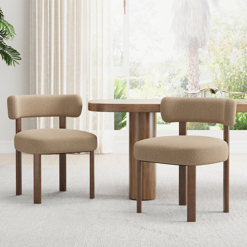 Chaise rembourrée Modern, Chameau