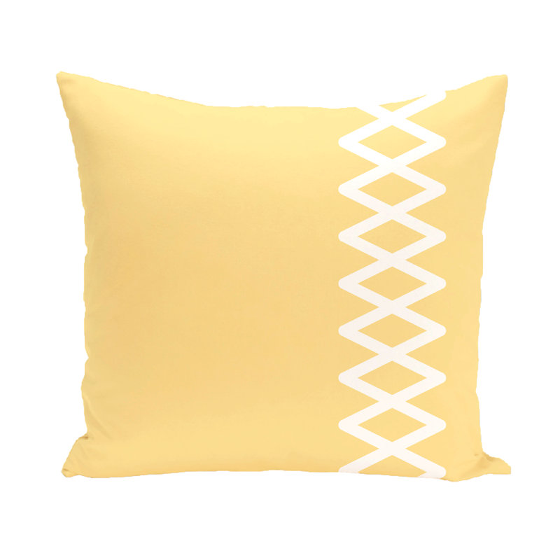 Coastal Calm Square Pillow Cover & Insert, 20" H x 20" W, Yellow