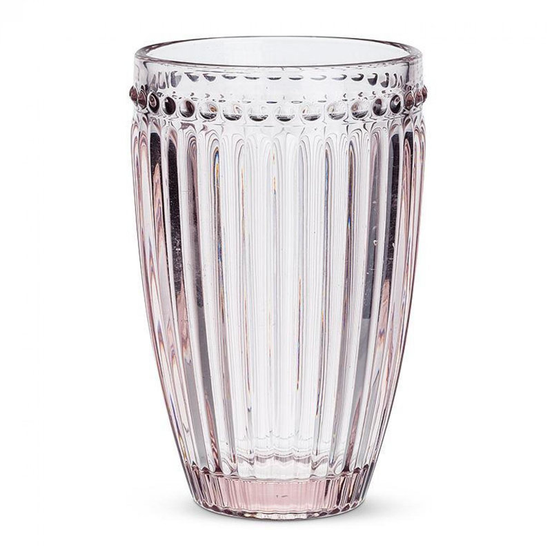 Dot & Panel Highball Drinking Glass