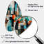 Orange Abstracted Geometric Explorations I - Abstract Fall Shape Assymterical Metal Wall Art-105584448