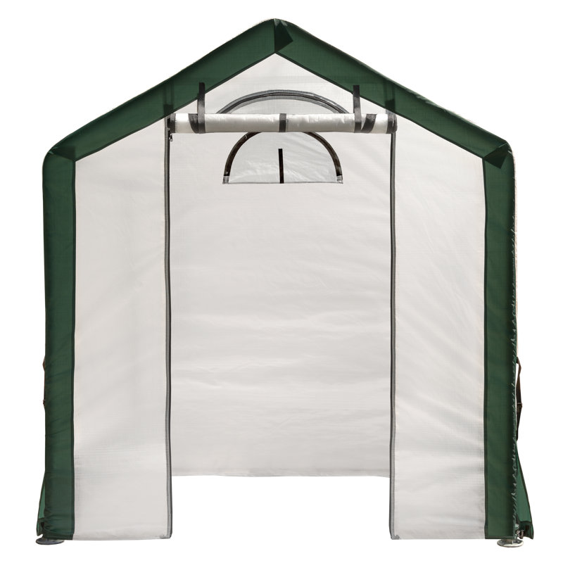 Miracle-Gro 6' x 4' Green and White Steel Frame Greenhouse
