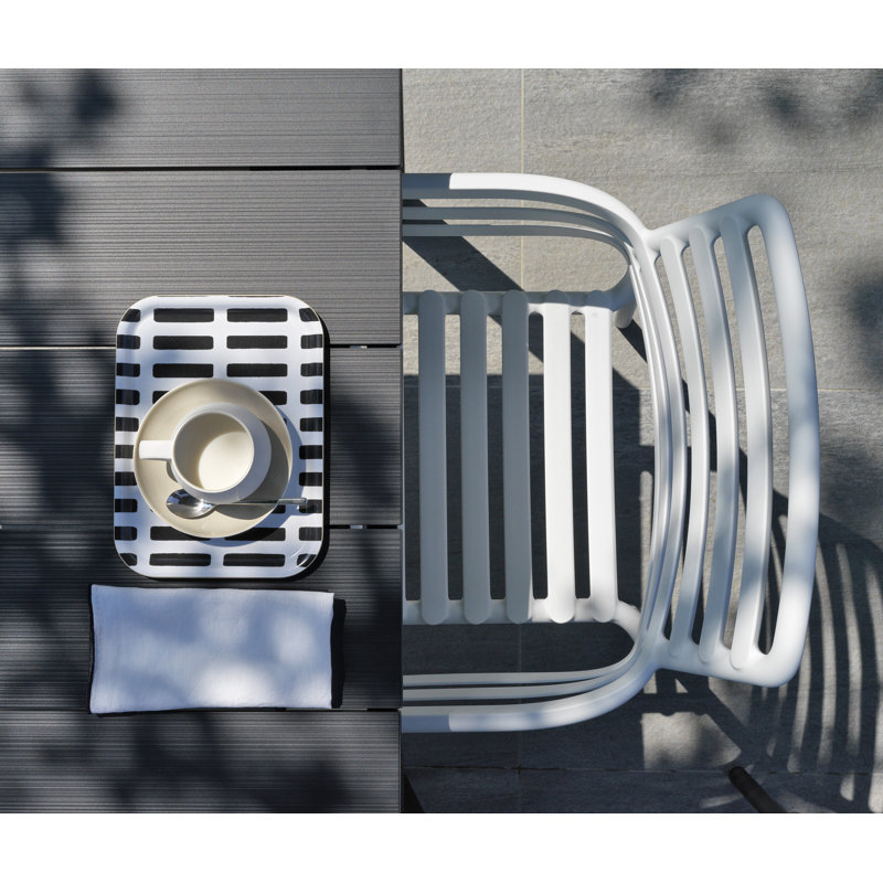 Doga Outdoor Dining Armchair, White