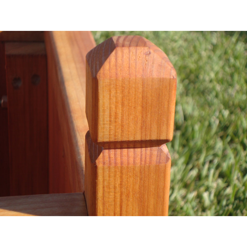 Pot à fleurs surélevé en bois, H 12 po x l 48 po x P 12 po