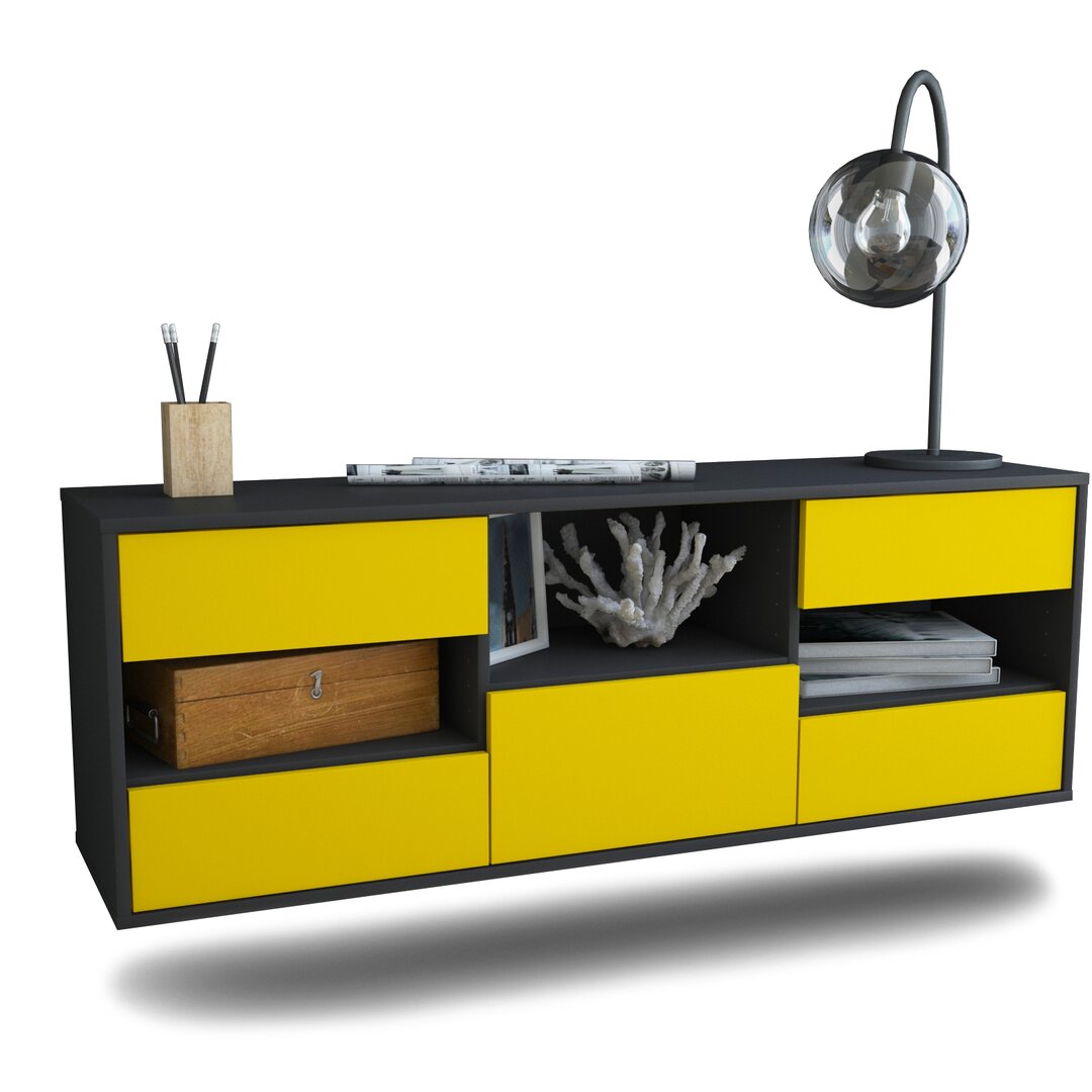 Noselli TV Stand Entertainment Unit yellow