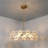 19.7In. 6 - Light Drum Chandelier With Flower Accent