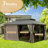 Galvanized Steel Patio Gazebo with Overhang Slope-design Double Roof-90288161-92597326