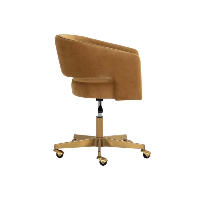 Swivel Office Chair, Gold