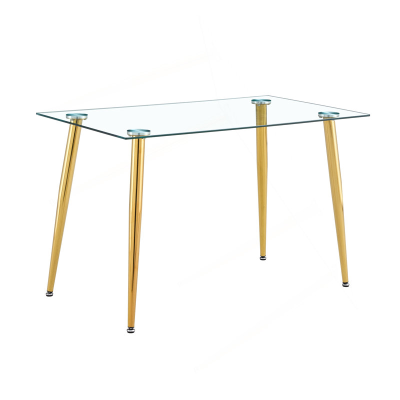 PIED DE TABLE POUR GT-02, Doré / transparent
