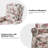 Ariany Floral Polyester Manual Reclining Chairs with Nailhead Trim-842269342